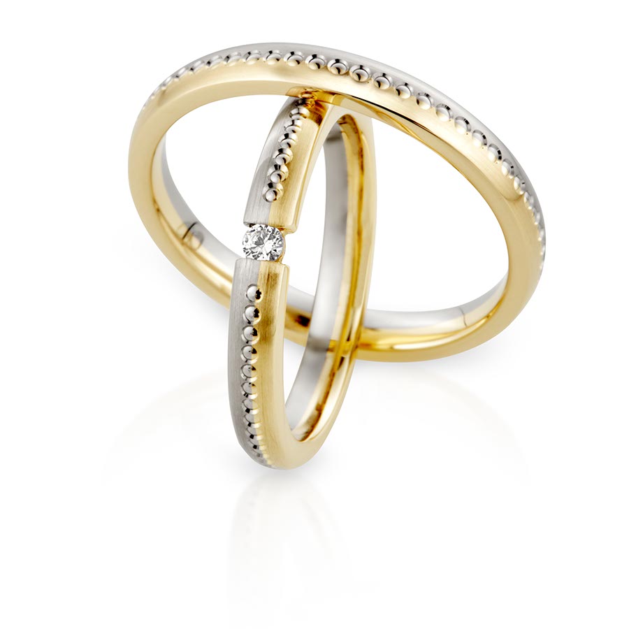 Trauringe / Eheringe 600 Platin, 375 Gelbgold 514770-30