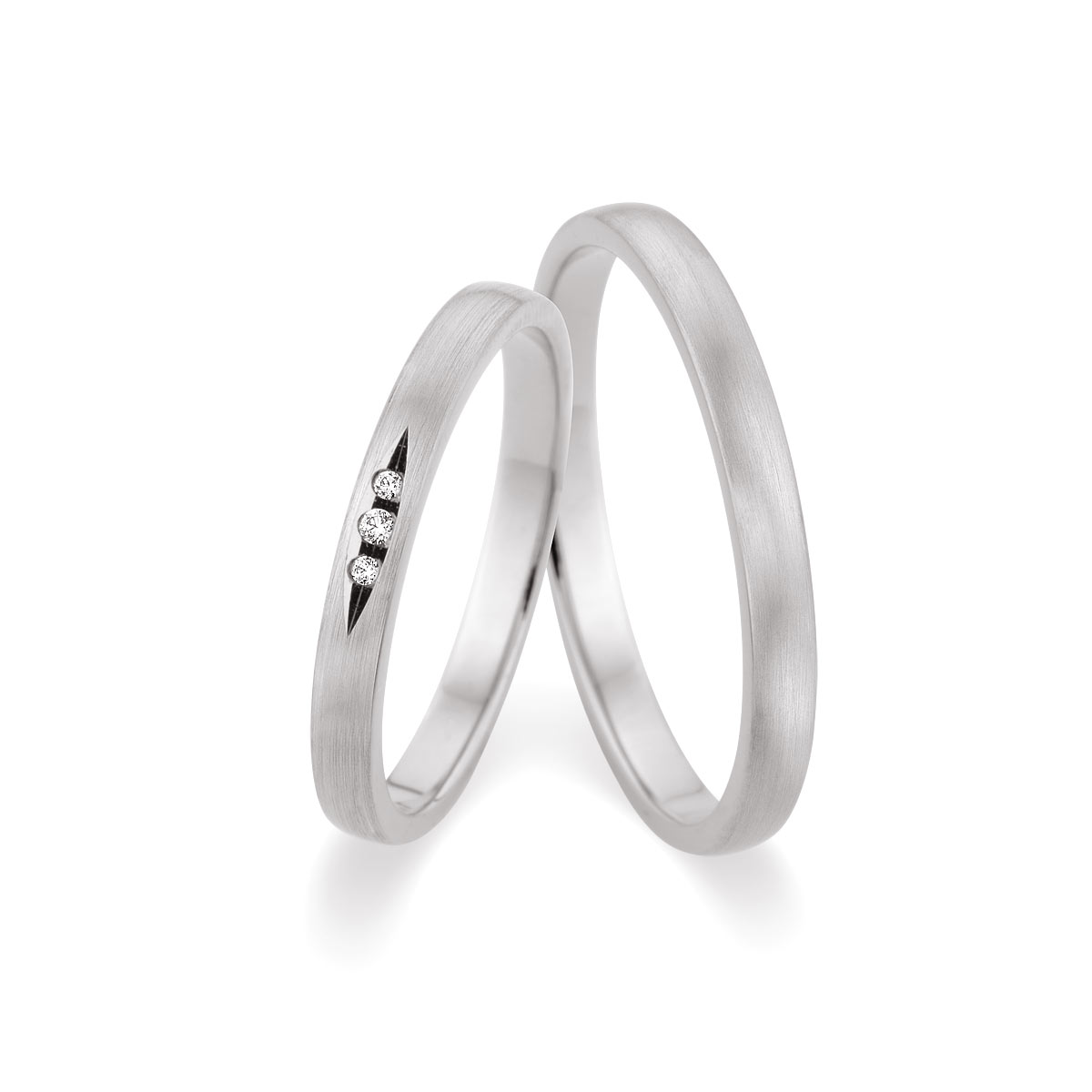 Trauringe Kreuzau Eheringe  375 Weißgold 517507-25