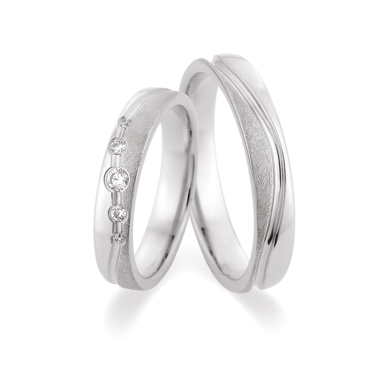 Trauringe Kreuzau Eheringe  375 Weißgold 517511-40
