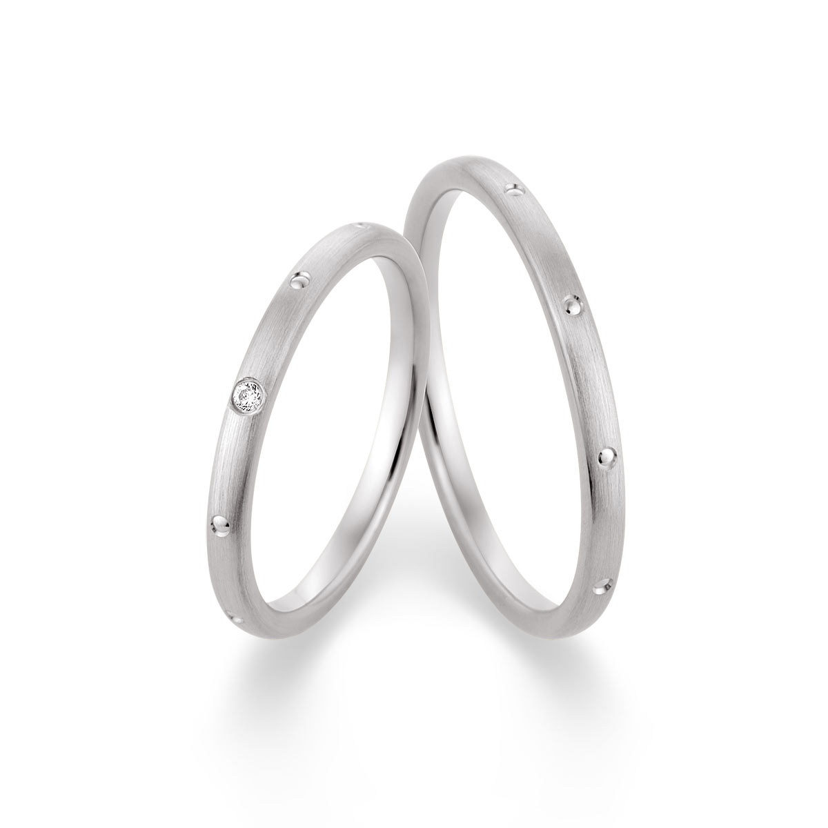 Trauringe / Eheringe 375 Weißgold 517524-20