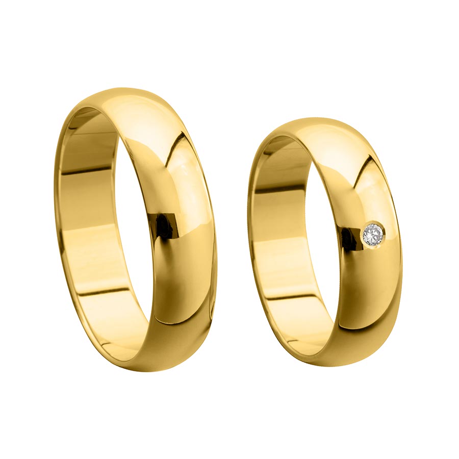 Trauringe / Eheringe 333 Gelbgold 511056-55