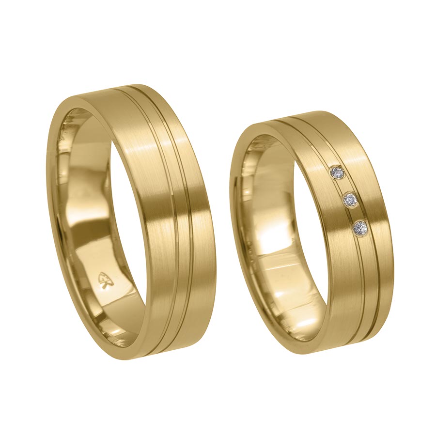 Trauringe / Eheringe 333 Gelbgold 517360-60