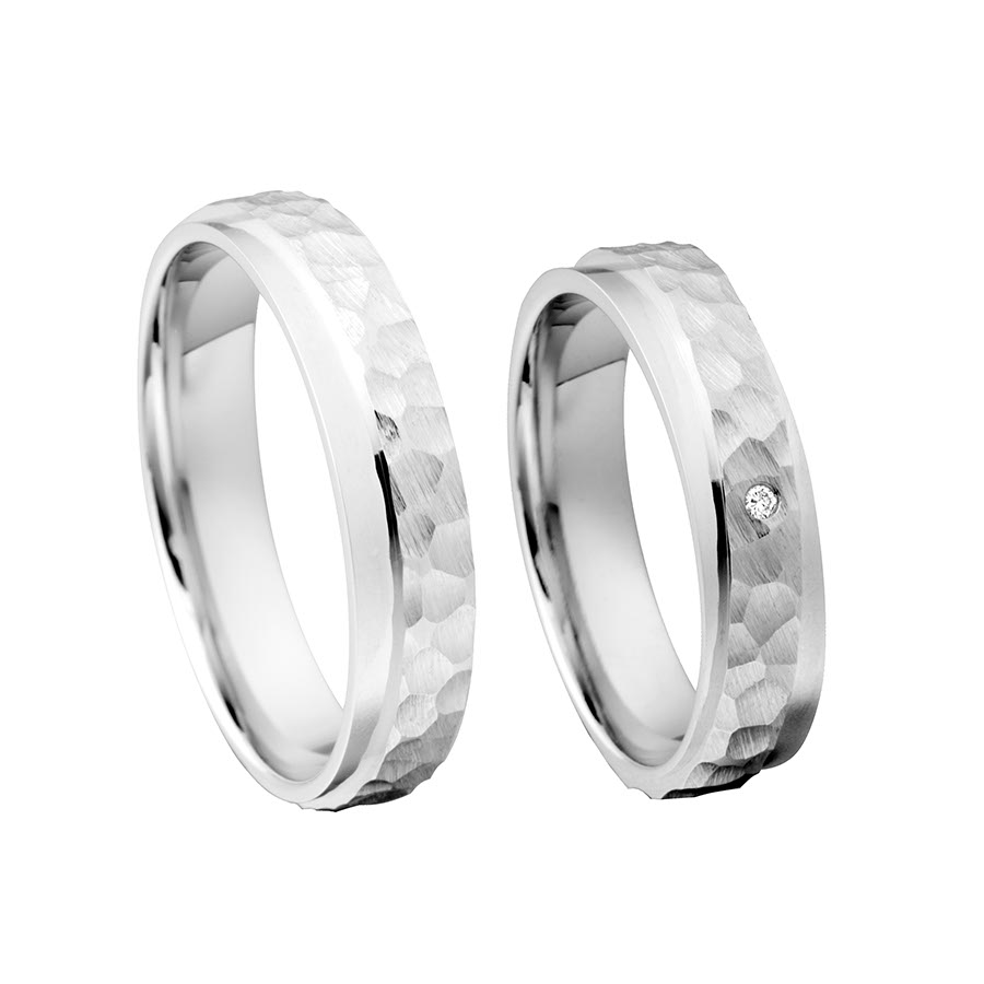 Trauringe / Eheringe 375 Weißgold 517381-50