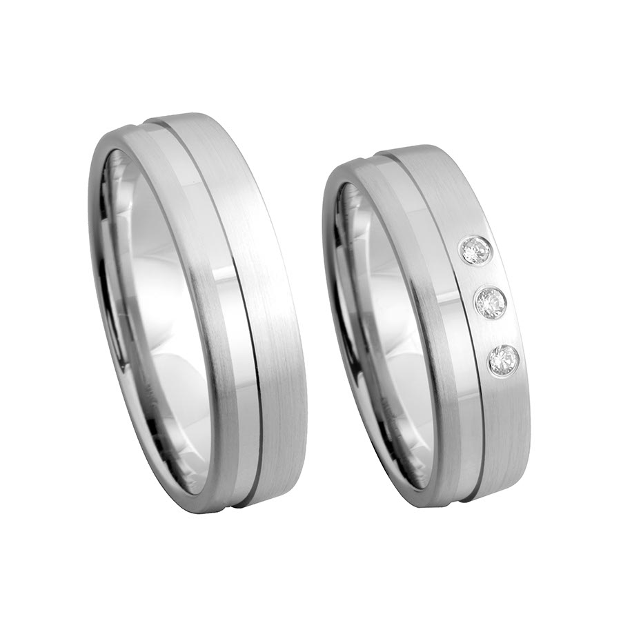 Freundschaftsringe Kreuzau 375 Weißgold 526125-58